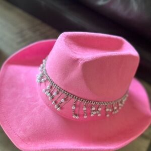Pink cowgirl hat
